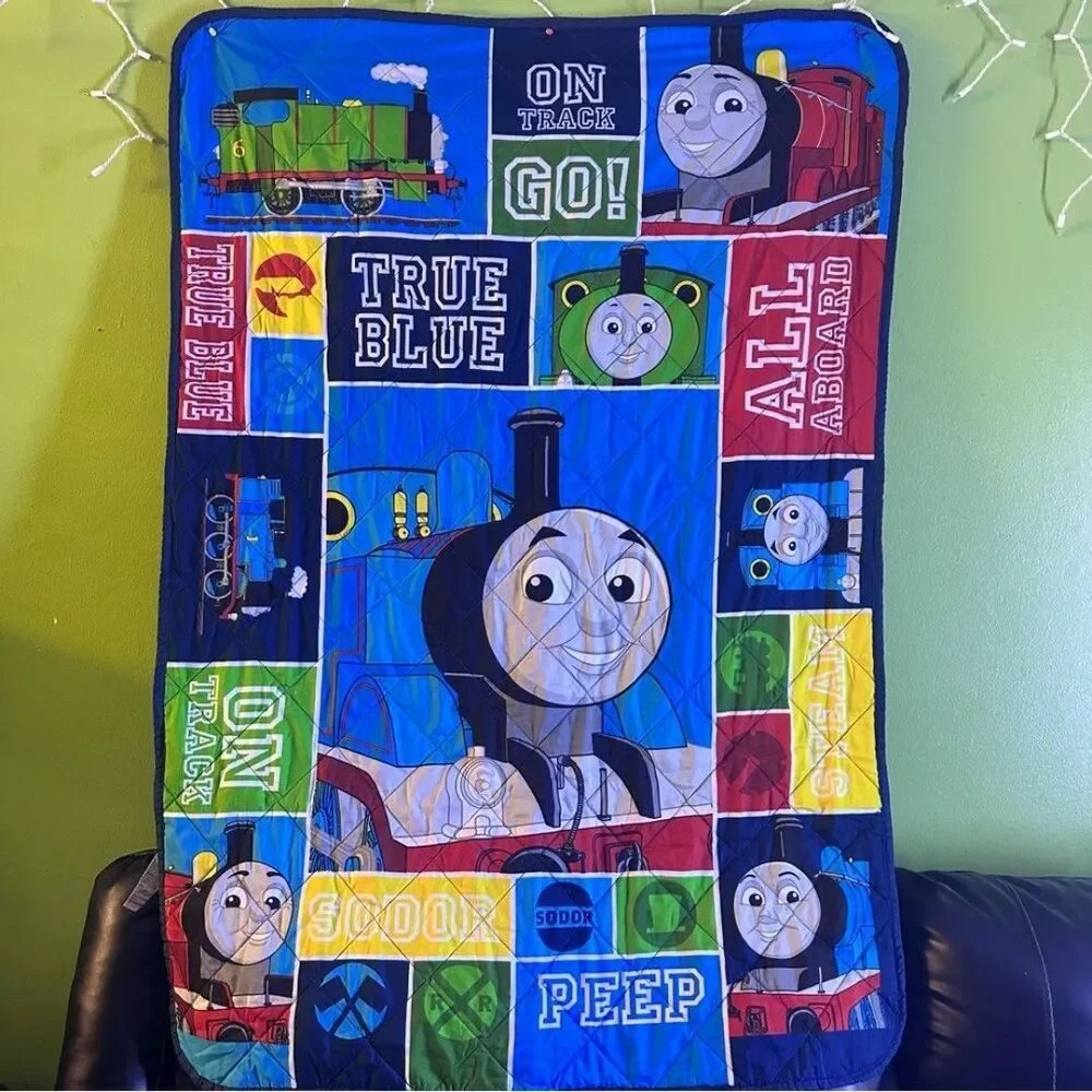 Thomas & Friends Colorful Train Quilt size 41” x 60”